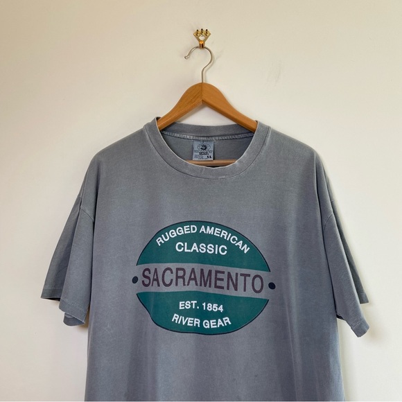 Vintage Sacramento River Gear Single Stitch Shirt - Picture 2 of 4